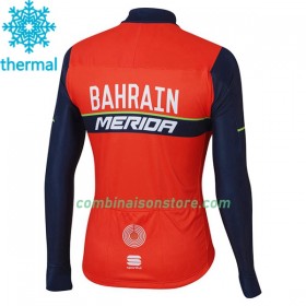 Maillot 2017 Bahrain Merida Hiver Thermal Fleece N001